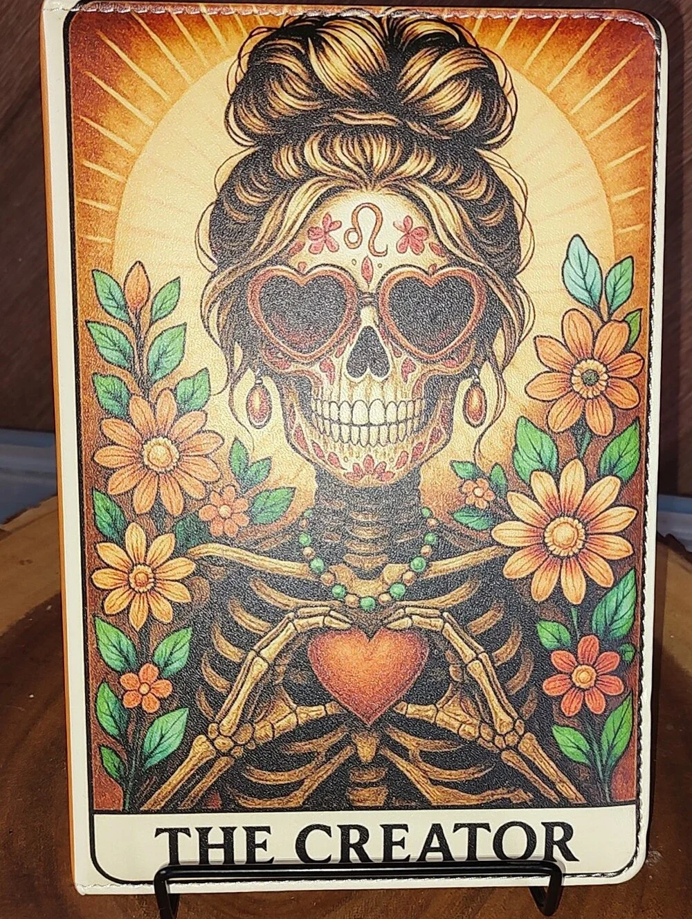 New! Sunburst Skeleton Heart The Creator Notebook. Soft Cover Notebook